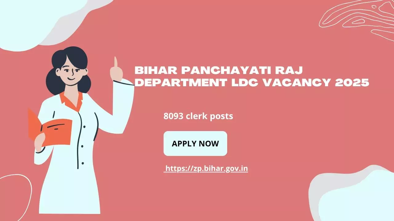 bihar panchayatiraj department ldc vacancy 2025